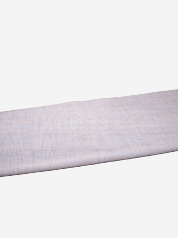 Khadi Cotton Pant Fabric – Olive Green with White Check Stripes Handloom Fabric