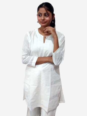 Khadi Cotton Kurta – Classic White
