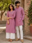 Khadi Cotton Fabric Purple 36 Inch