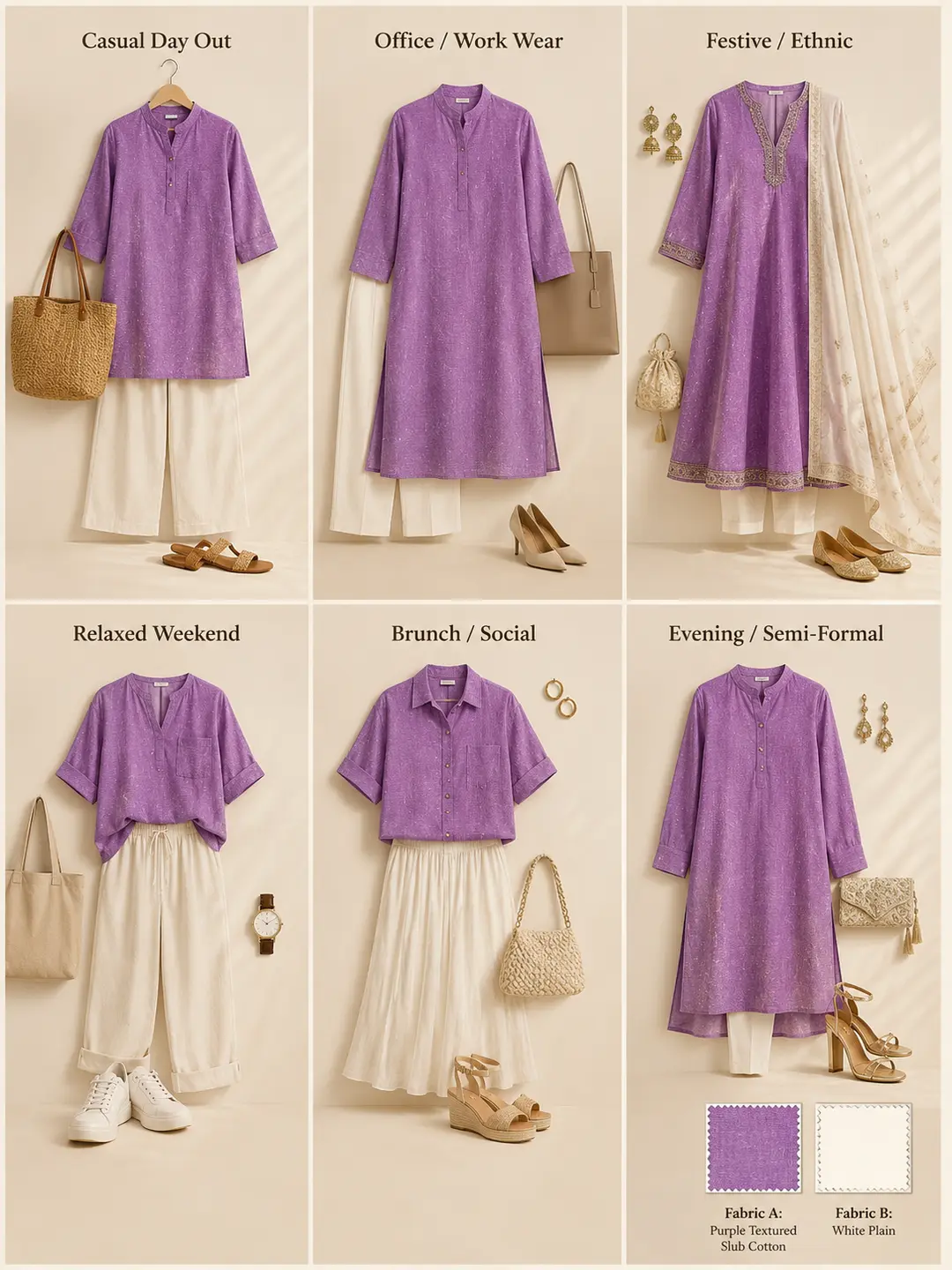 Khadi Cotton Fabric – Purple 36 Inch Width Handloom Fabric Khadi Cotton Fabric – Purple 36 Inch Width Handloom Fabric