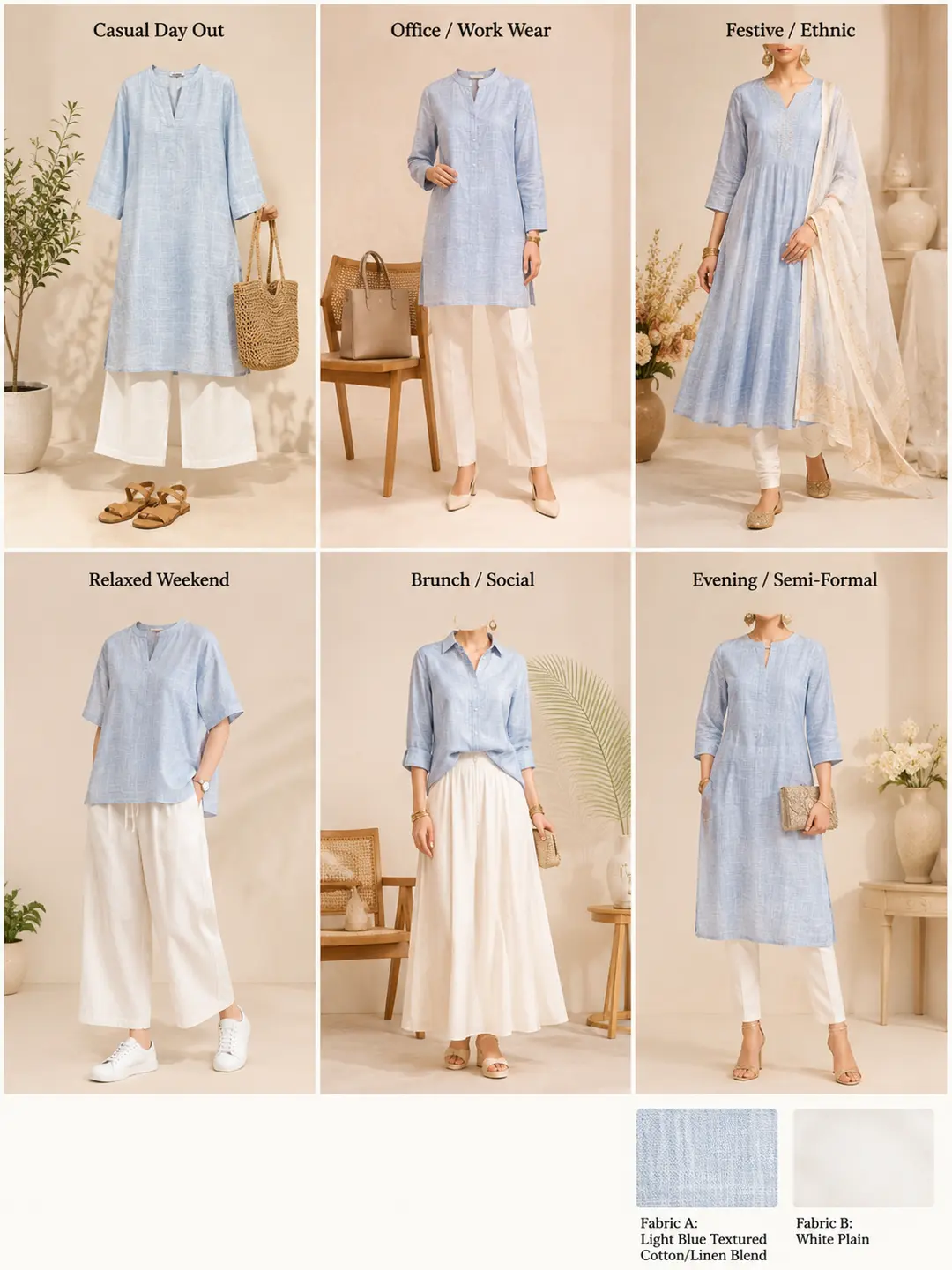 Khadi Cotton Fabric – Pastel Blue 36 Inch Width Handloom Khadi Cotton Fabric – Pastel Blue 36 Inch Width Handloom Fabric