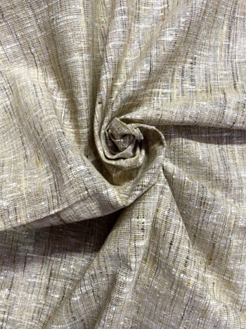 Beige Natural Khadi Cotton Fabric – 44" Width