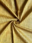 Yellow Black line Khadi Cotton Fabric – 44" Width
