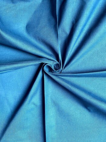 Khadi Cotton Fabric – Ocean Blue 36 Inch Width Handloom Fabric