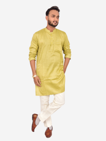 Men's Light Olive Green Kurta