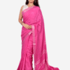 Women's Khadi Cotton Saree – Pink Handloom Saree