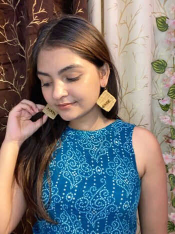 Khadi Handcrafted Hoop Earrings – Handmade Ethnic Fashion Jewelry