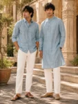Khadi Fabric Slate Blue(1)