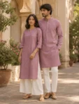 Khadi Fabric Purplish-Pink