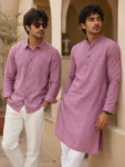 Khadi Fabric Purplish-Pink