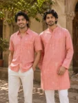 Khadi Fabric Peach(1)