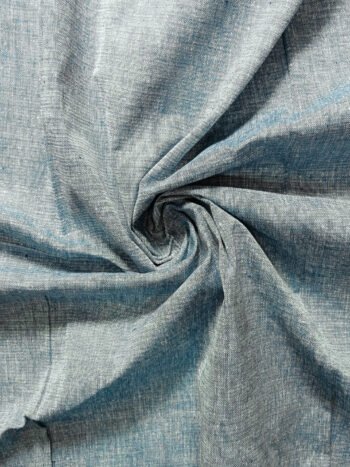 Khadi Cotton Fabric – Slate Blue 44 Inch Width Handloom Fabric