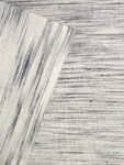 Khadi Fabric Black & White Multi-Stripe
