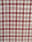 Khadi Fabric Deep Red & White Check(1)