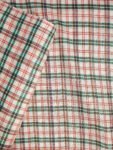 Khadi Fabric Red & Green Plaid Check (1)