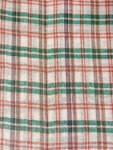 Khadi Fabric Red & Green Plaid Check (1)