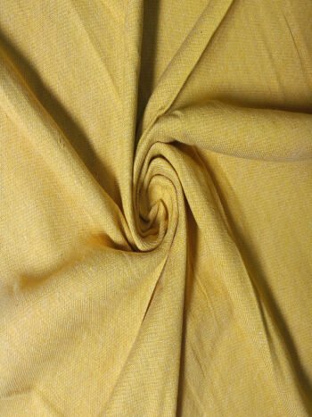 Khadi Cotton Pant Fabric – Yellow 44 Inch Width Handloom Fabric
