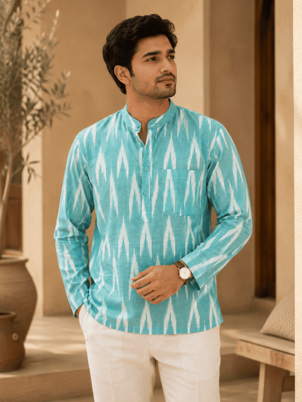 Men's Khadi Cotton Casual Shirt – Stylish & Comfy