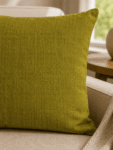 Moss Green Khadi Cushion Cover -1