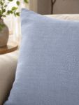 Sky Blue Khadi Cushion Cover -1
