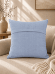 Sky Blue Khadi Cushion Cover -1