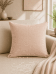 Peach Blush Khadi Cushion Cover -1