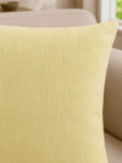 Butter Yellow Khadi Cushion Cover -1