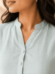 Khadi Cotton Kurta – Mint Green-1