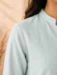 Khadi Cotton Kurta – Mint Green-1