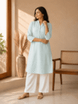 Khadi Cotton Kurta – Mint Green-1