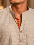Sand Beige  Cotton kurta-1