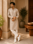 Sand Beige  Cotton kurta-1