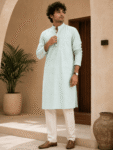 Mint Green Festival Kurta -1