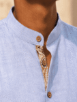 Sky Blue  Khadi Kurta – 2