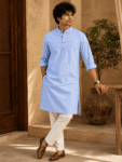 Buy Khadi Kurta for Men: Shop Sky Blue Cotton Styles 2026
