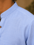 Sky Blue  Khadi Kurta – 2