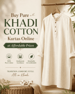 Buy Pure Khadi Cotton Kurtas Online at Affordable Prices
