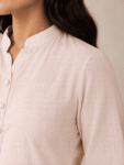 Women’s Khadi Cotton Kurta – Peach Blush -1