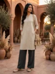 Women's Khadi Cotton Kurta Sand Beige – Best  Style for 2026