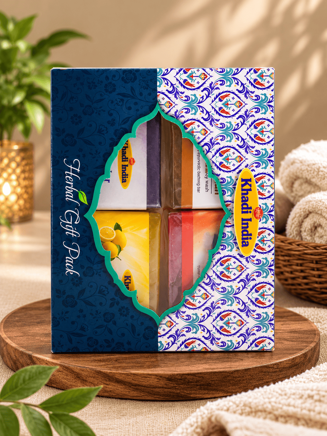 Herbal Gift Pack -1 Khadi Natural Herbal Gift Pack Combo Pack of 4