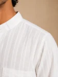 Men’s White Khadi Cotton Kurta -1