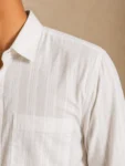 Men’s White Cotton Khadi Shirt – 1