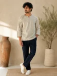 Men’s Premium Khadi Modern Hanbok Jeogori -1