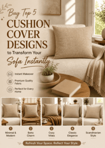 Buy Top 5 Cushion Cover Designs to Transform Your Sofa Instantly