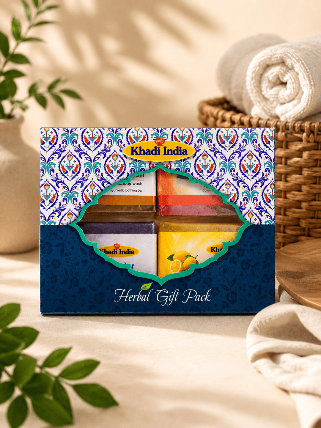 Herbal Gift Pack -1 Khadi Natural Herbal Gift Pack Combo Pack of 4