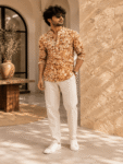 Batik Khadi Short Kurta for Men-1
