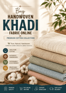 Buy Handwoven Khadi Fabric Online – Premium Cotton Collection