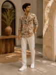 Cotton Short Kurta – Black & Brown