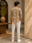 Cotton Short Kurta – Black & Brown