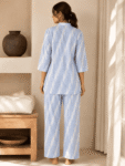 Blue Cotton Co-Ord Set -1